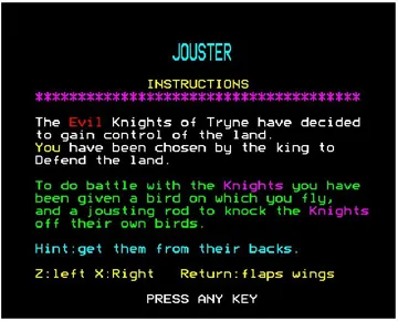 Joust (19xx)(-)[h] screen shot title